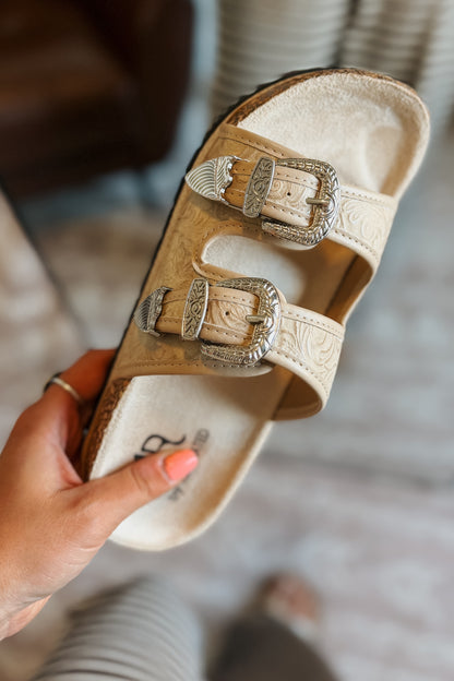 Western Morgan Sandal | Cream