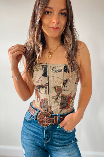 Wild Ride Tapestry Corset