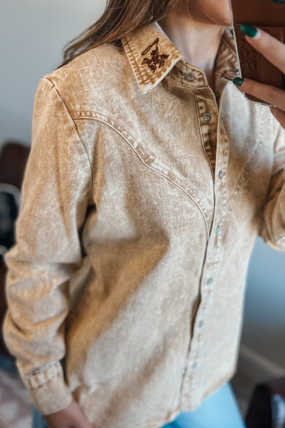 The Cream Yoke Mineral Top