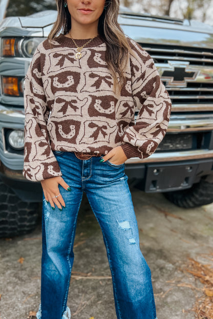 Mocha Cowgirl Sweater