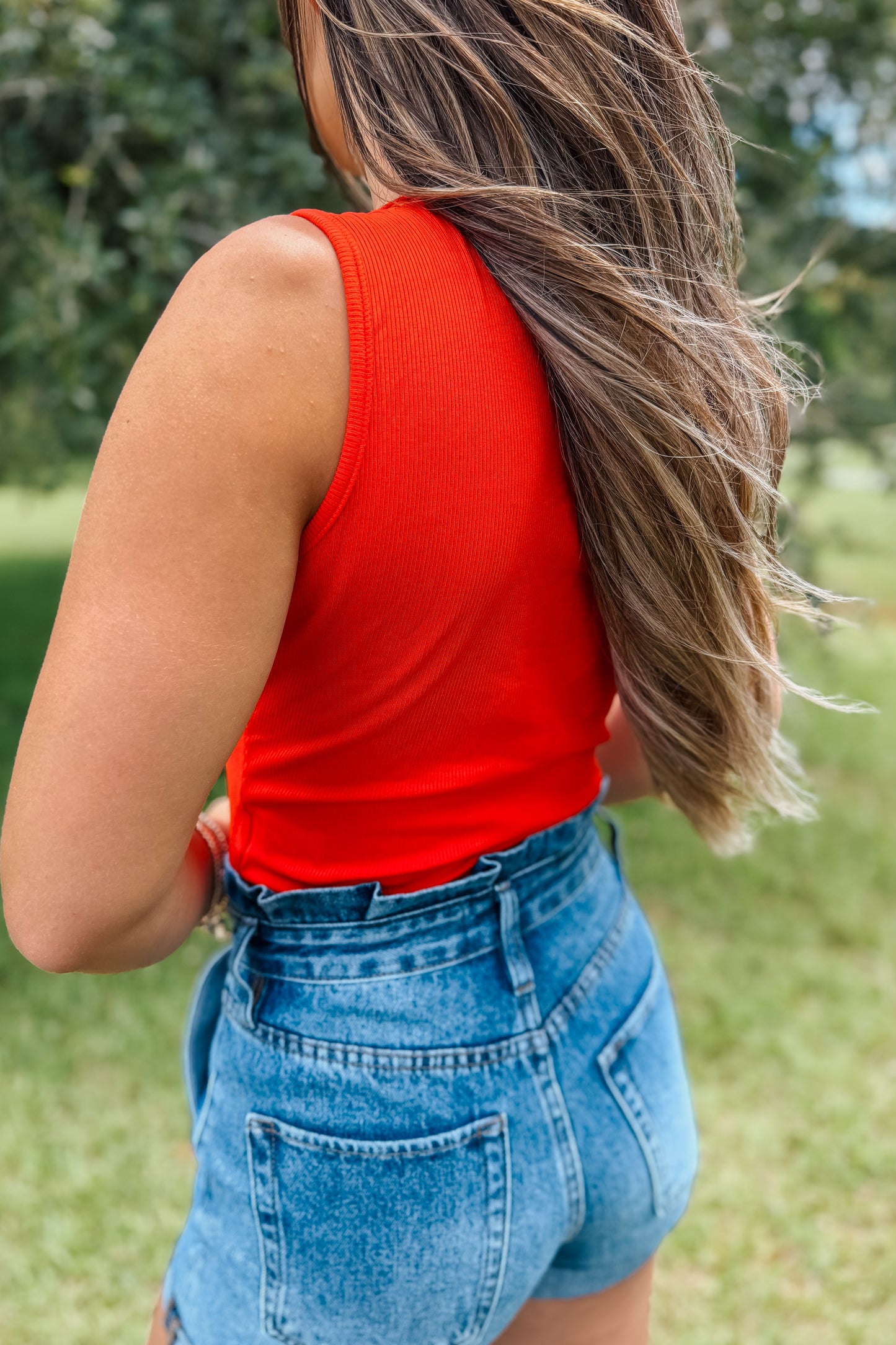 Red Howdy Tank Top