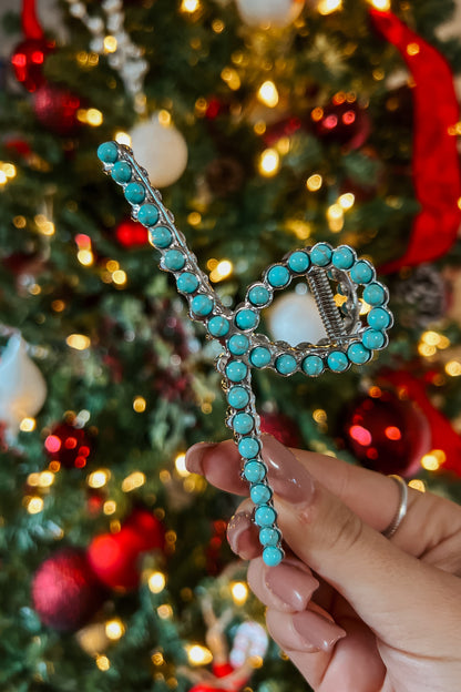 Cowgirl Blues Hair Clip