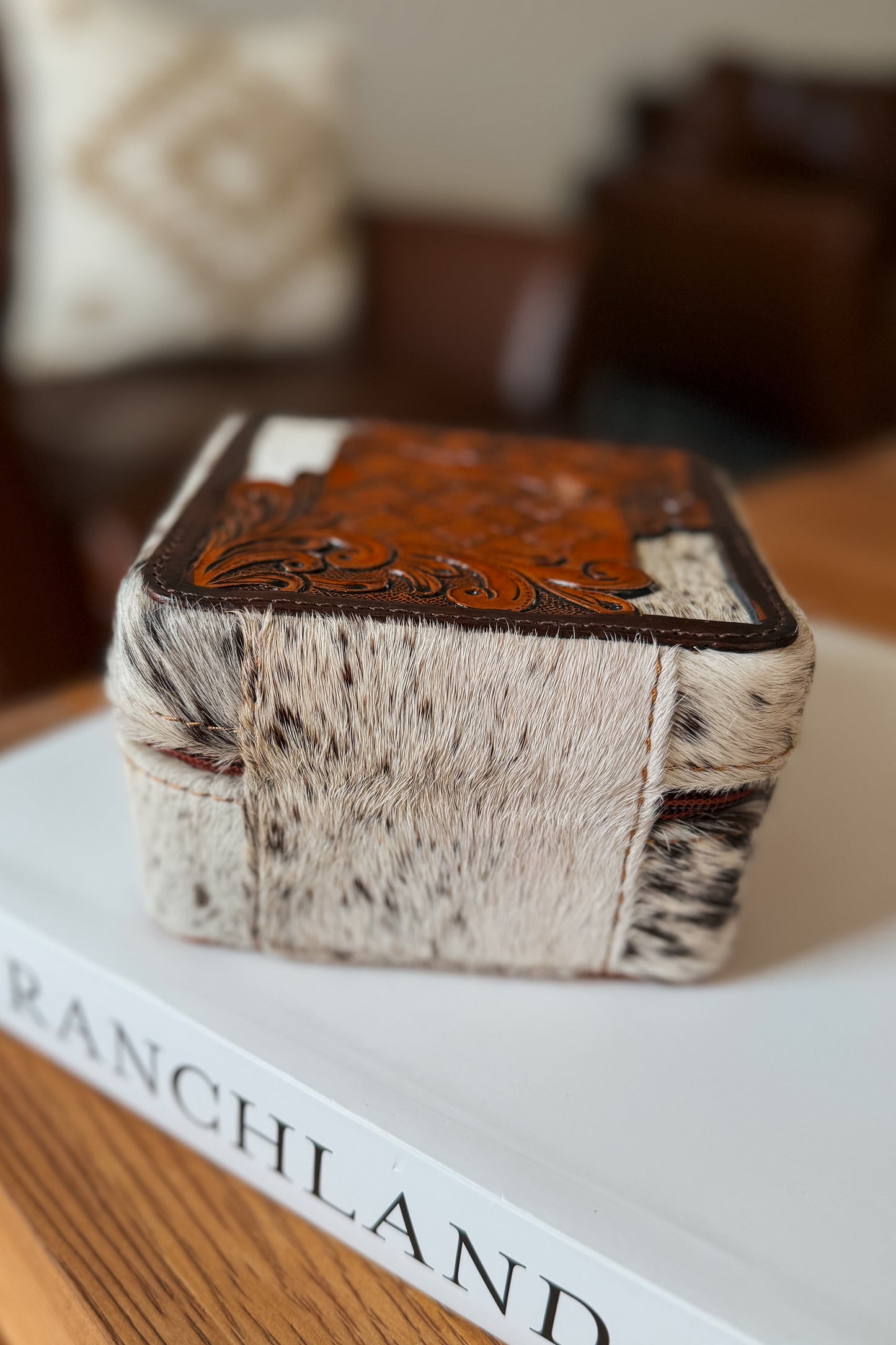 Cowhide Jewelry Case
