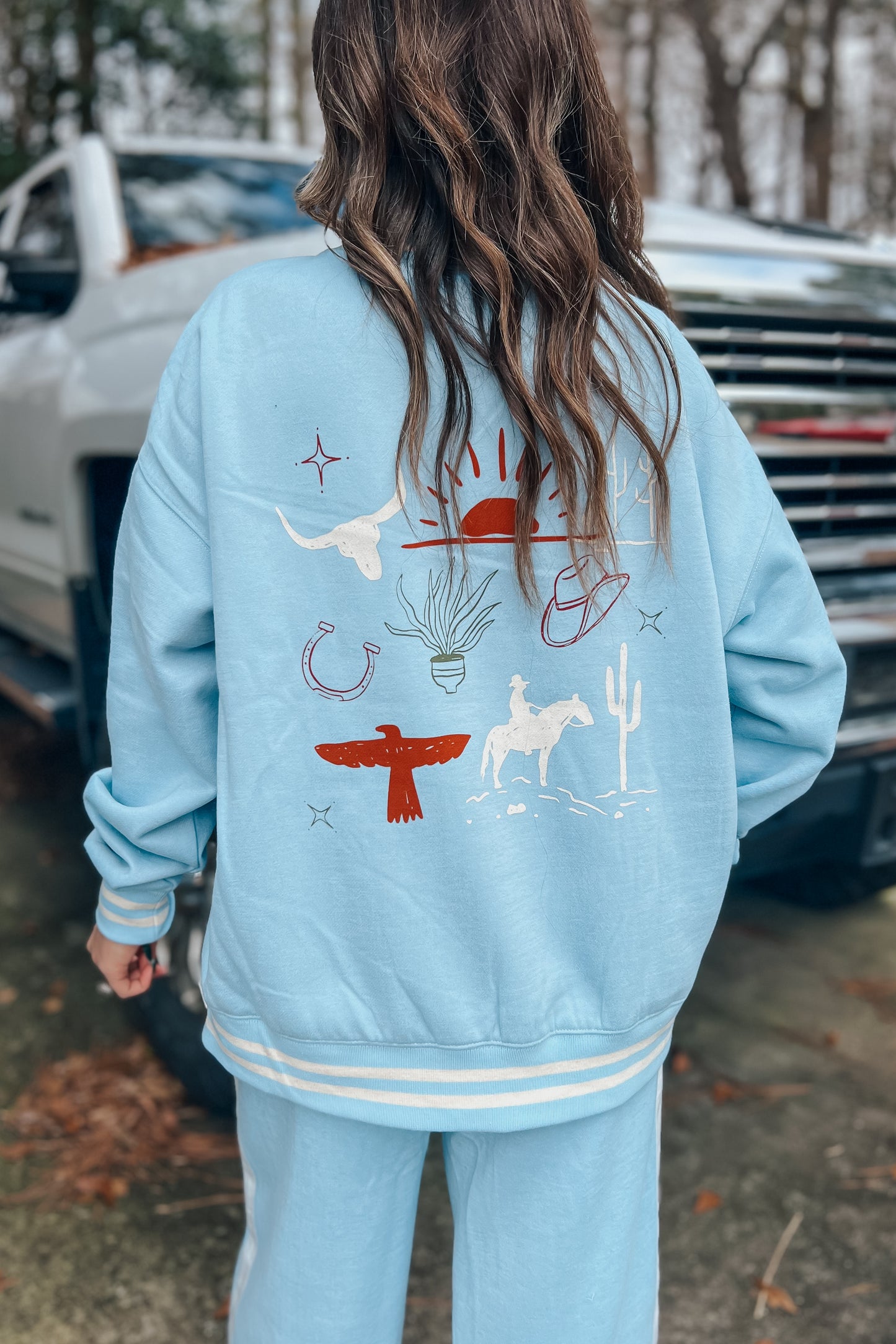 Howdy Blue Sweatshirt