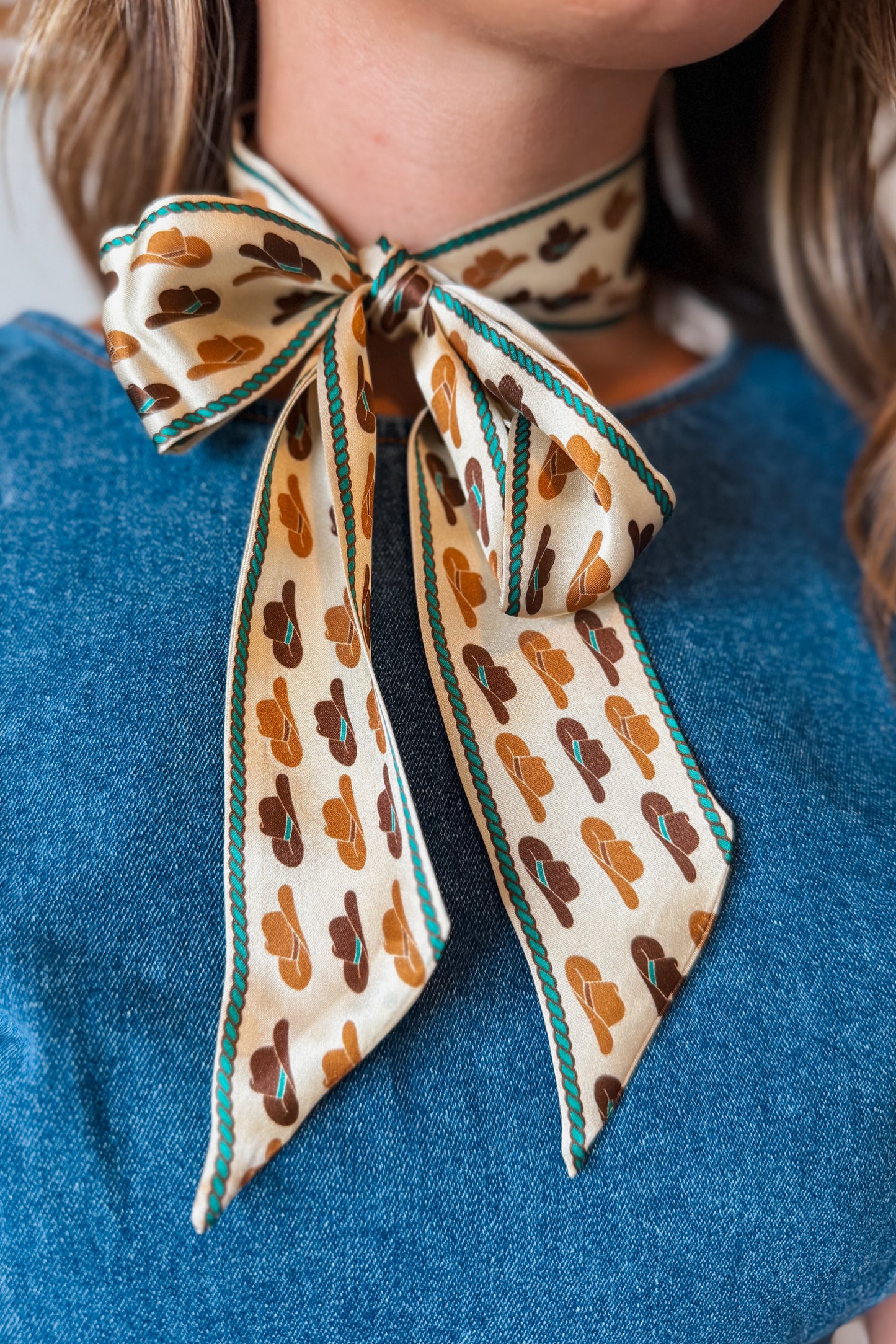 Cowboy Hat Silk Scarf