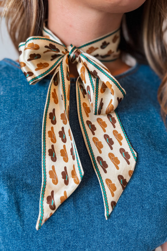 Cowboy Hat Silk Scarf