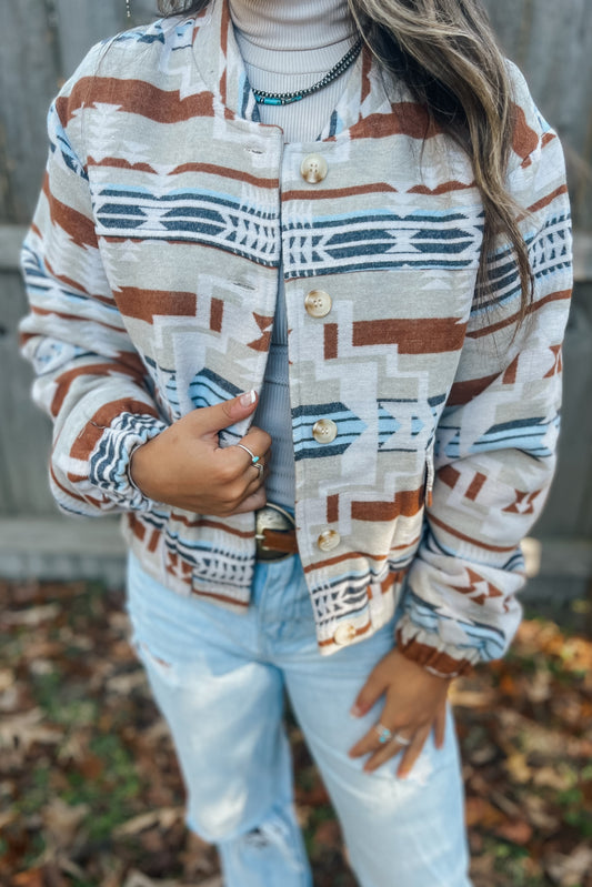 Aztec Bomber Jacket