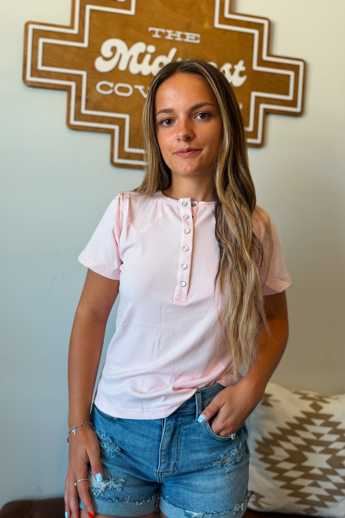 Yoakum Tee | Pink