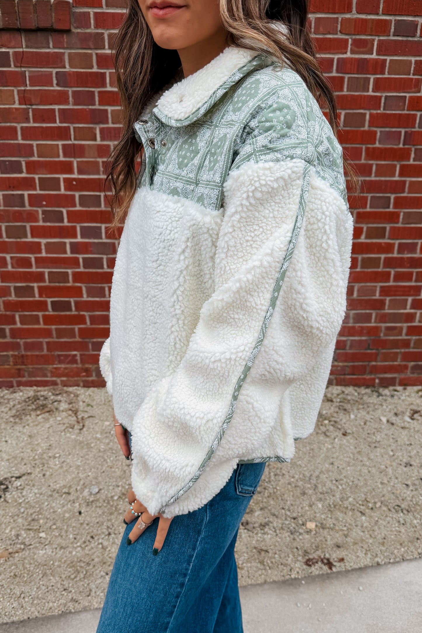 Cowgirl Campfire Sherpa