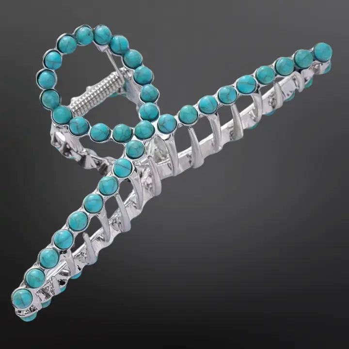 Cowgirl Blues Hair Clip