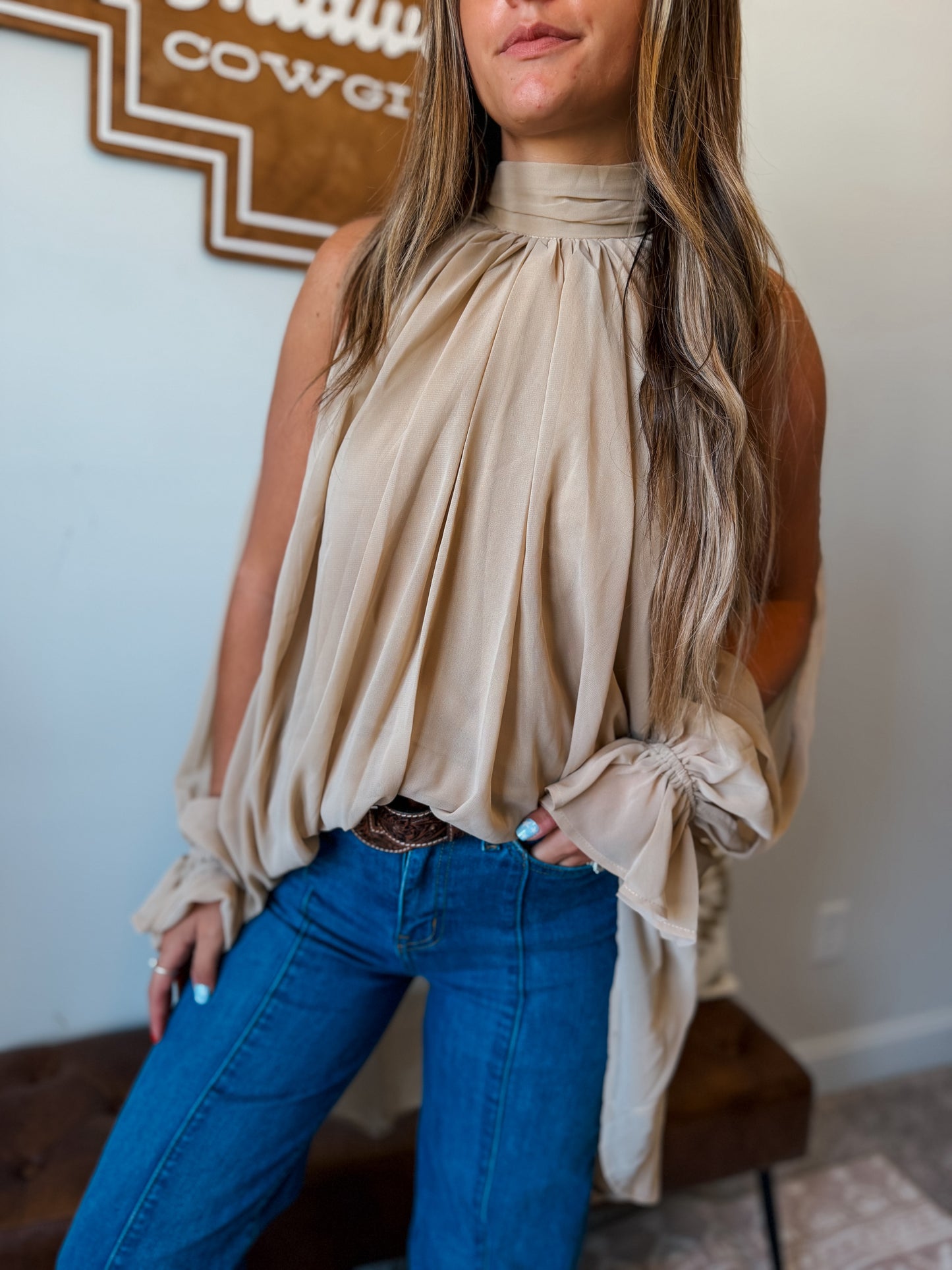 Prairie Breeze Chiffon Blouse