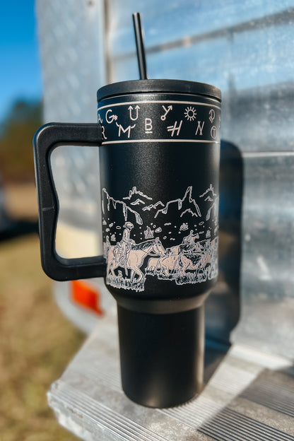 Black Cattle Drive Tumbler