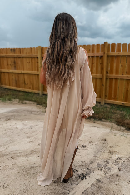 High-Low Halter Dress | Champagne