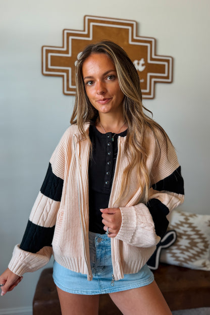 Cowboy Up Zip Up Sweater