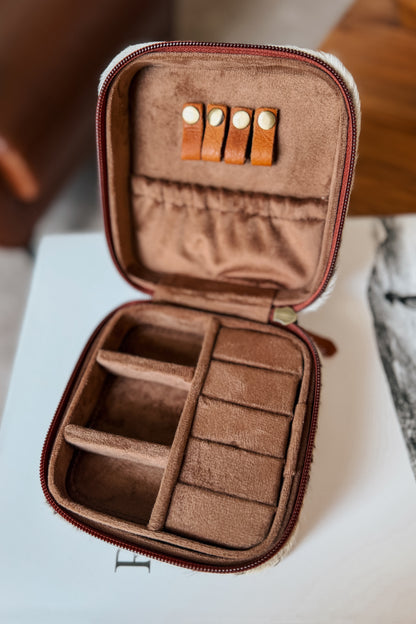 Cowhide Jewelry Case