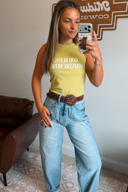 God Bless Country Music Tank Top