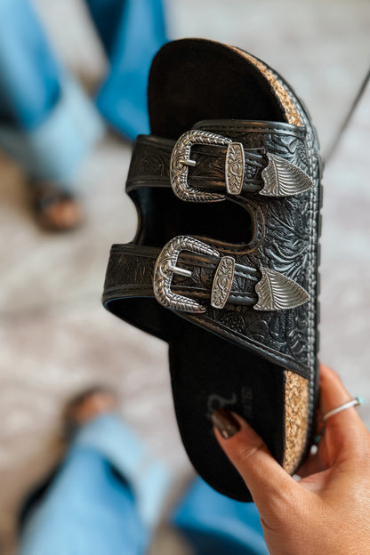 Western Morgan Sandal | Black
