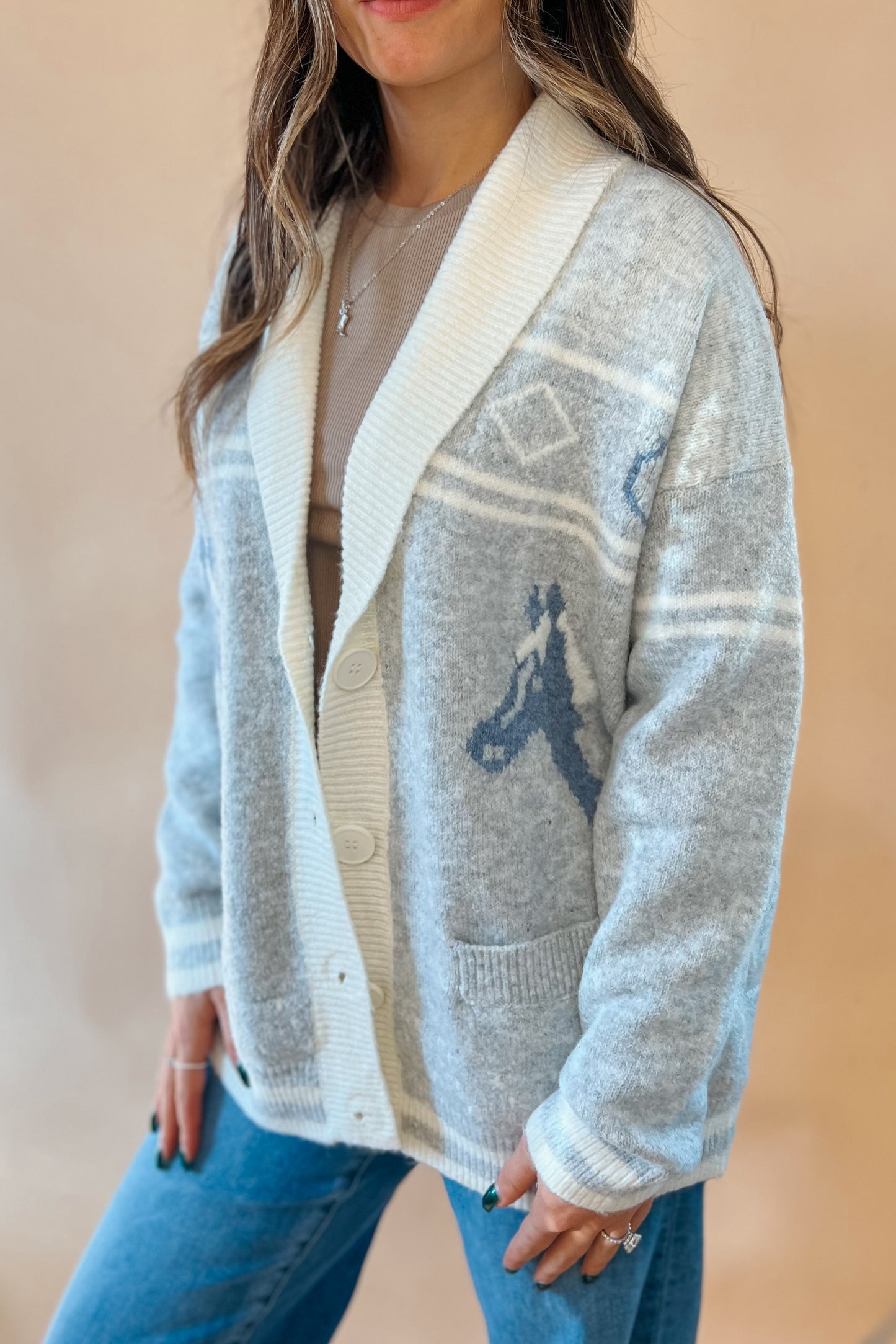 Grey Horse Cardigan