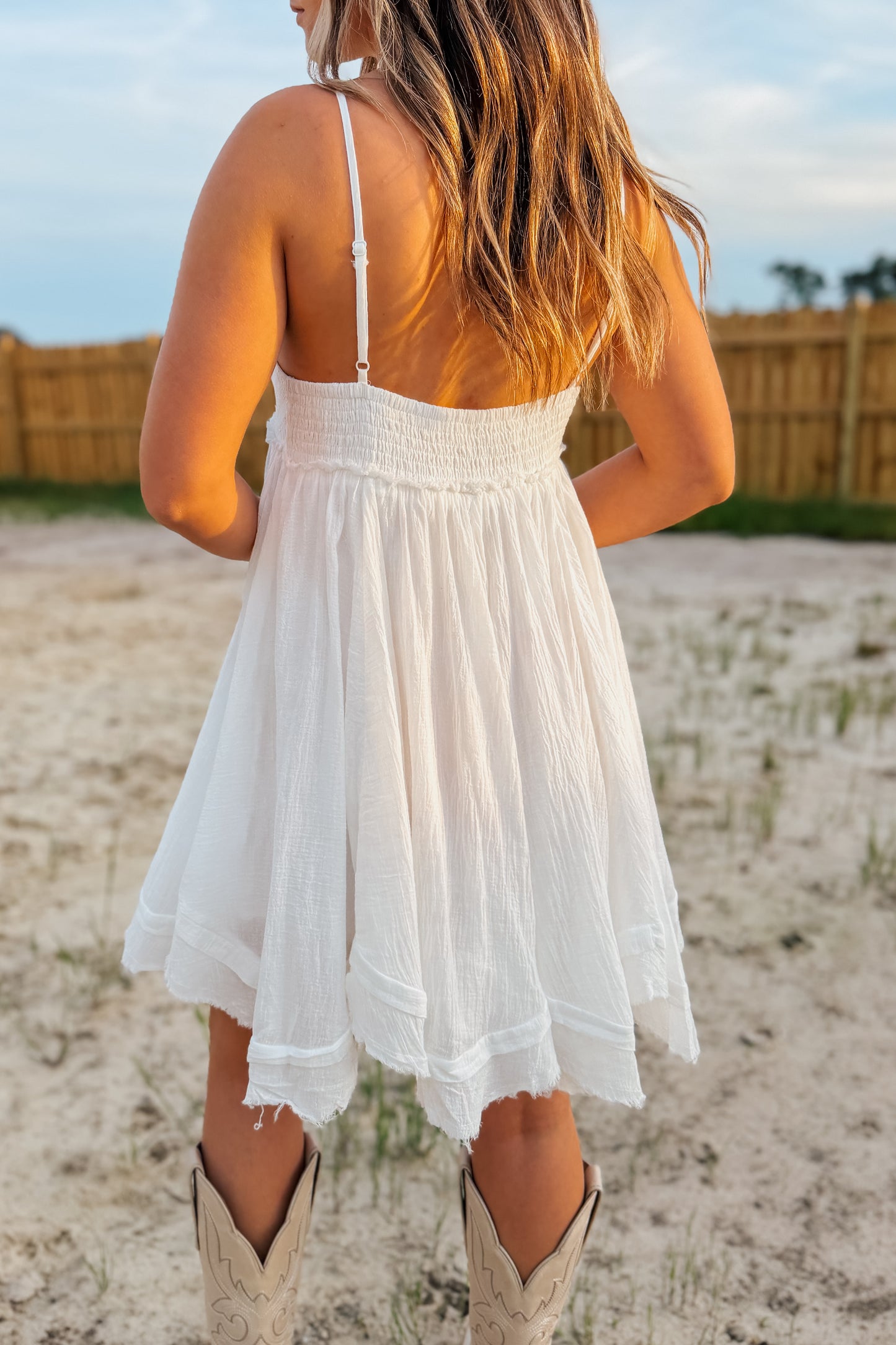 Flowy White Mini Dress