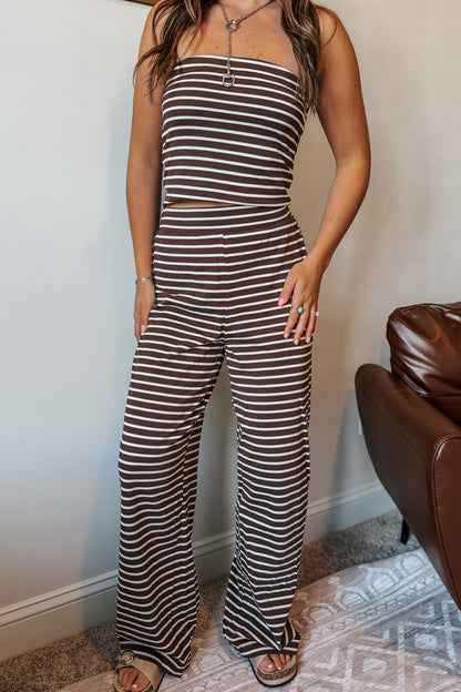 Mocha Stripe Set