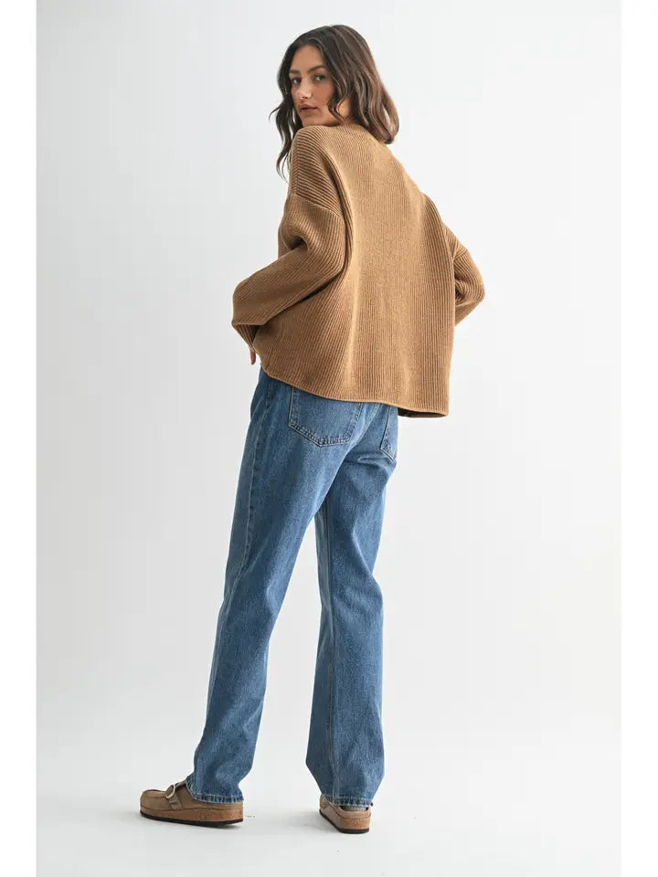 Horseshoe Sweater | Mocha Cream