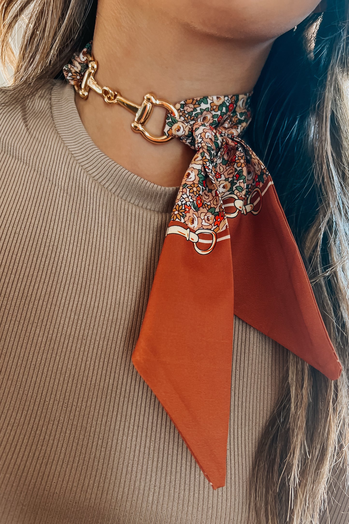 Snazzy Snaffle Scarf Slide