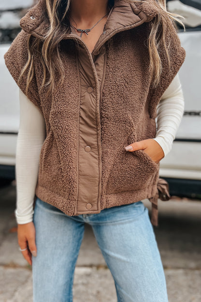 Brown Teddy Vest