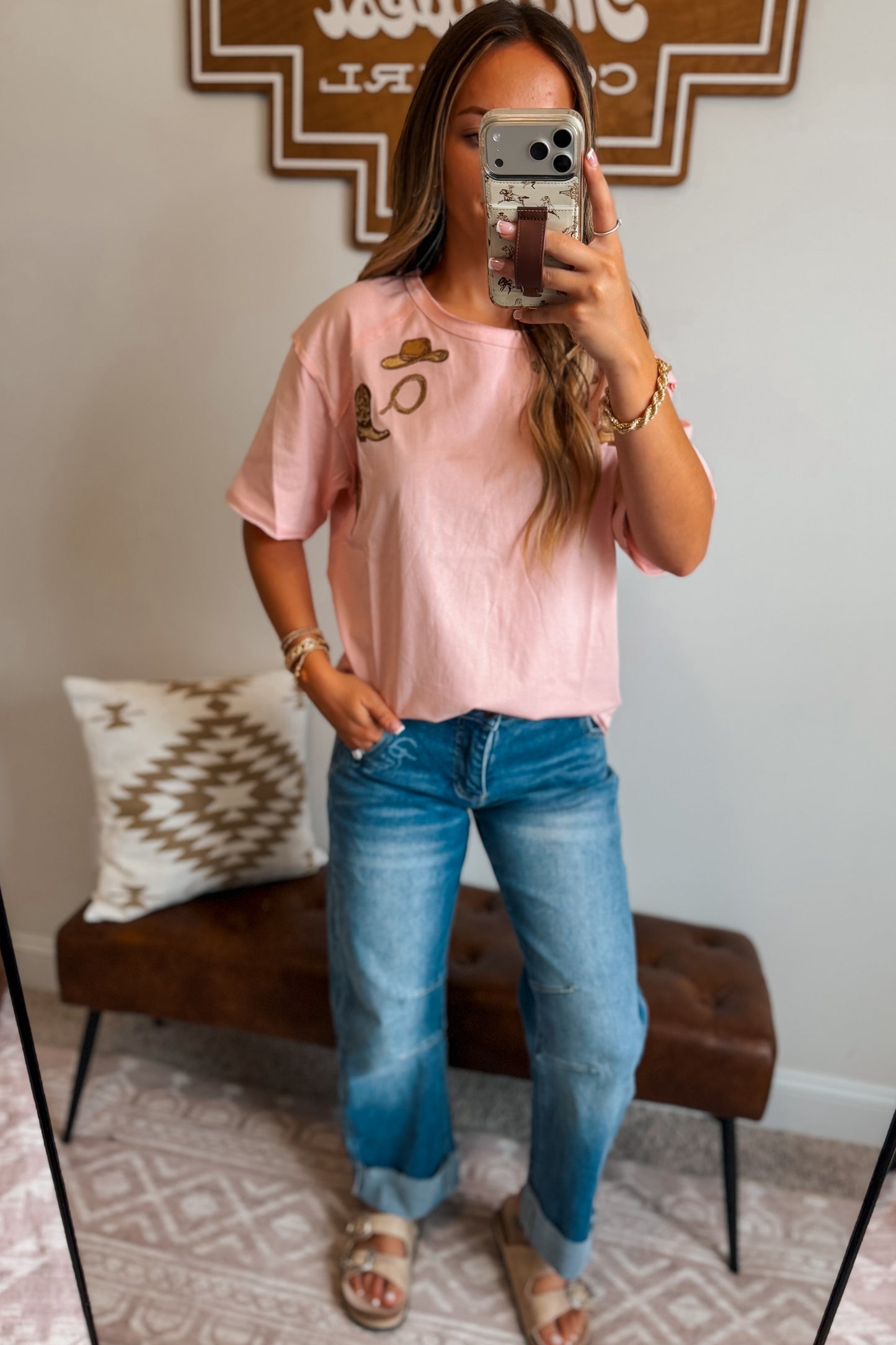 Rosy Ranch Top