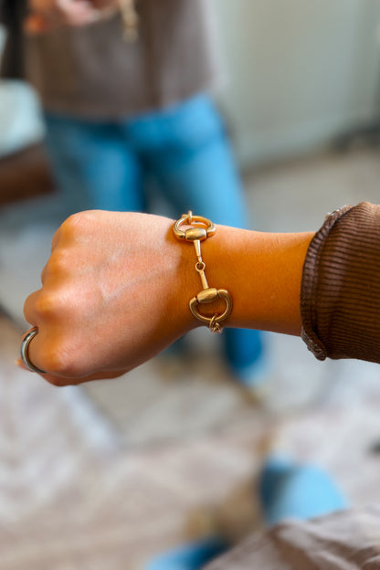 Horsebit Bracelet | Gold