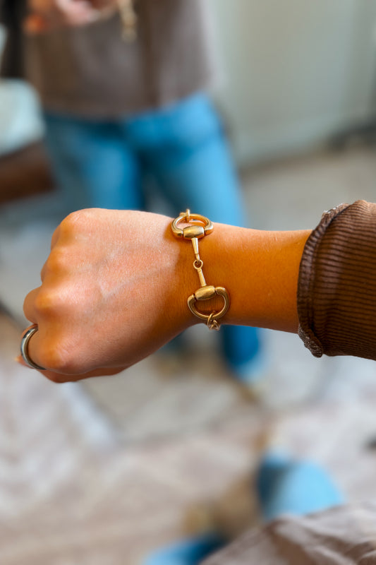 Horsebit Bracelet | Gold