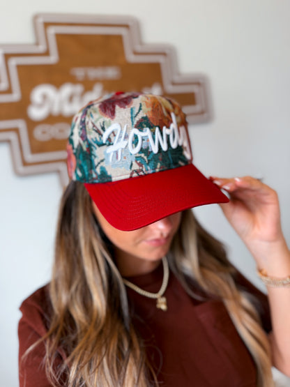 Howdy Tapestry Trucker Hat