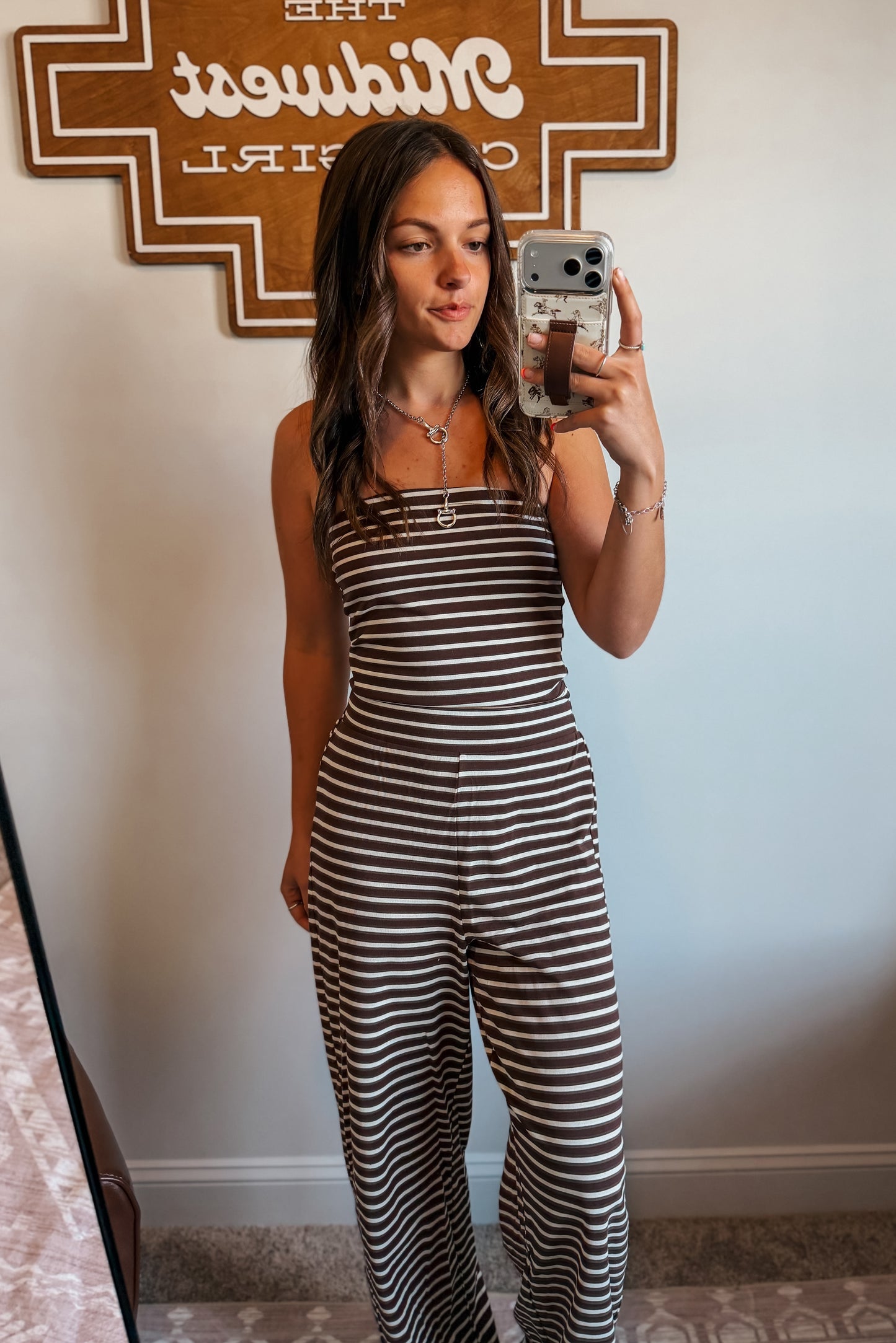 Mocha Stripe Set