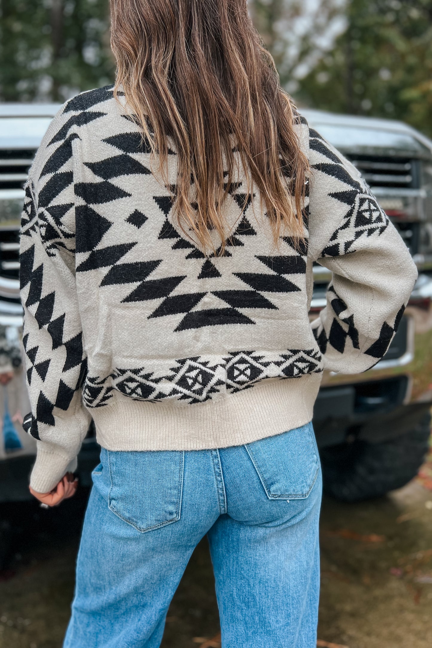 Midnight Aztec Sweater