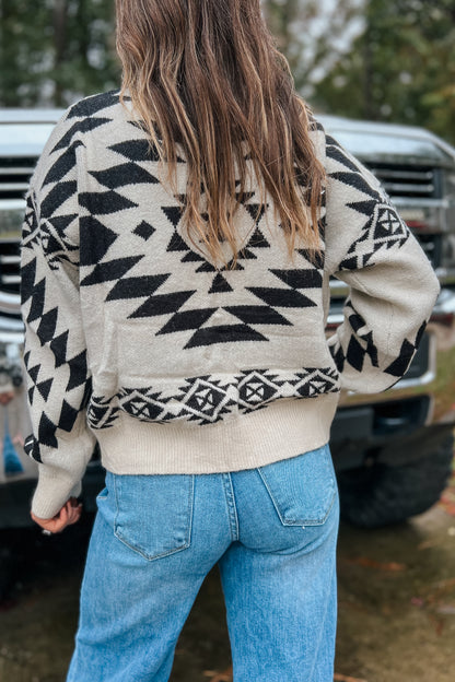 Midnight Aztec Sweater