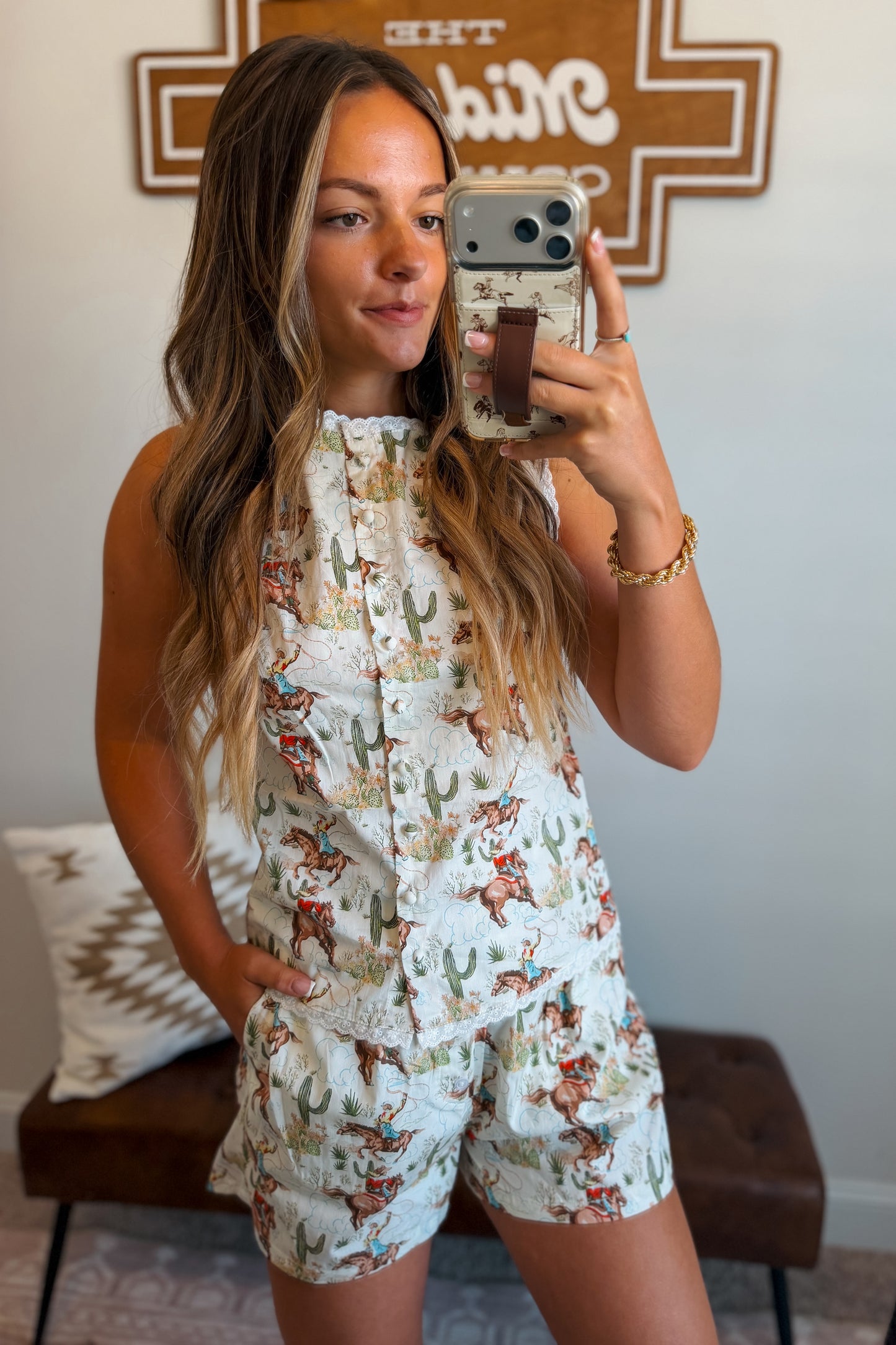 Cactus Cowgirl Top