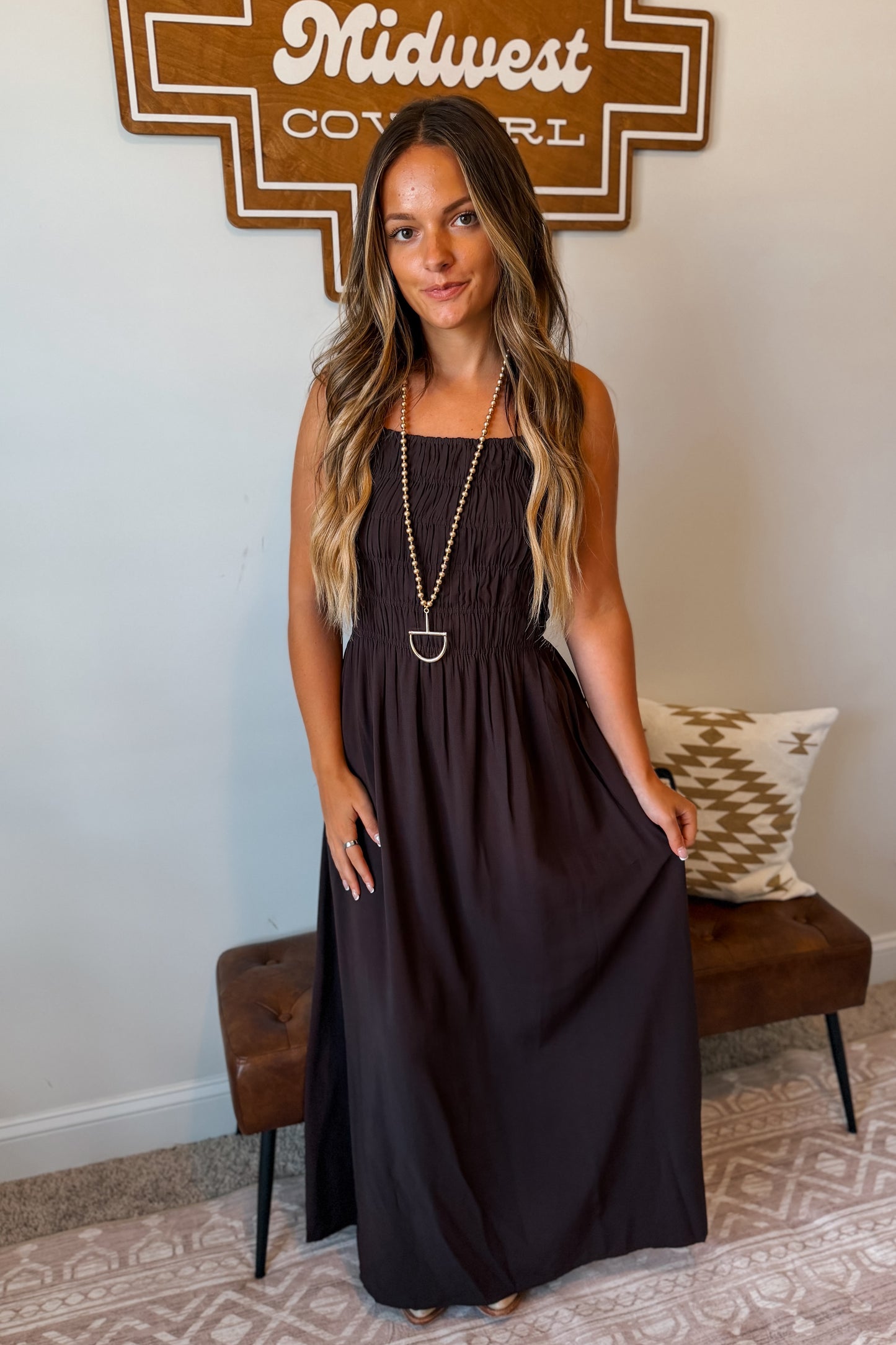 Adley Smocked Maxi Dress