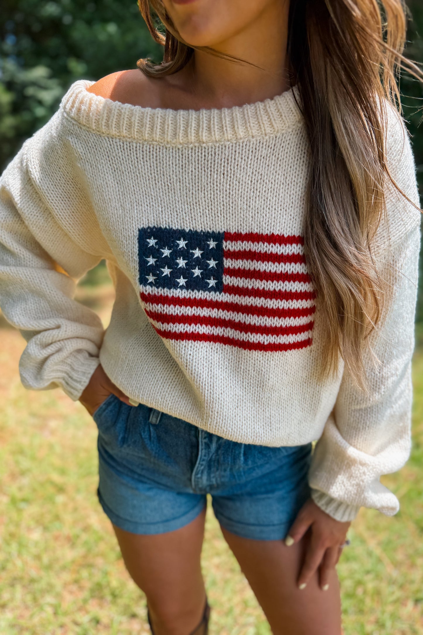 American Flag Sweater