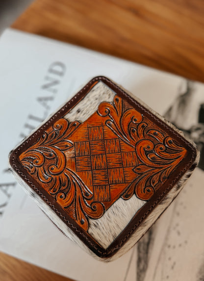 Cowhide Jewelry Case