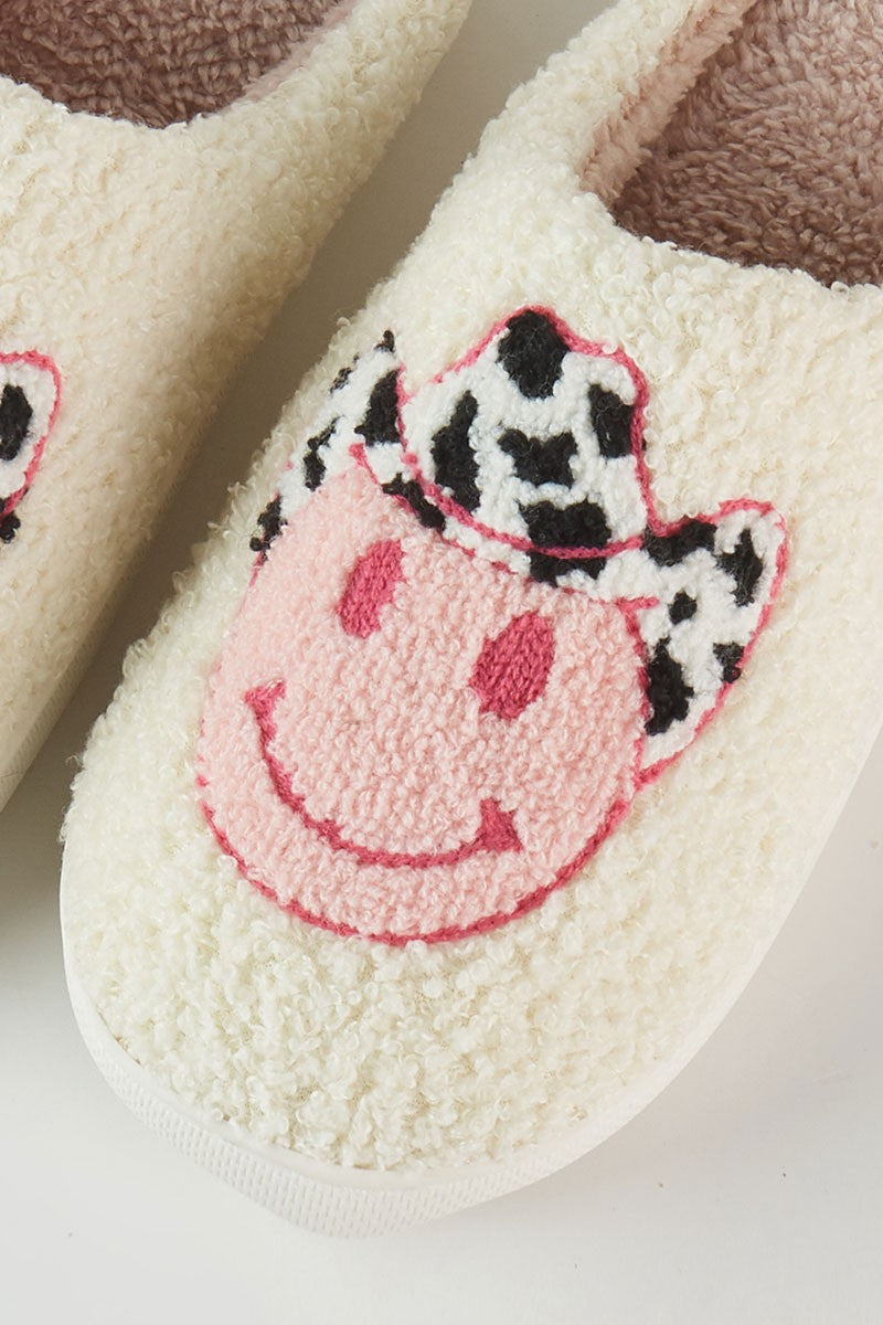 Happy Cowboy Smile Slippers