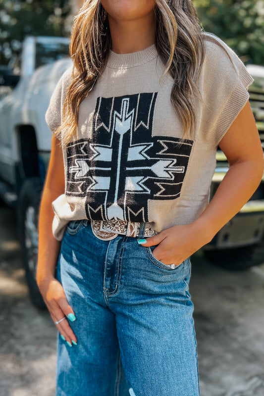 Santa Fe Cross Sweater Vest