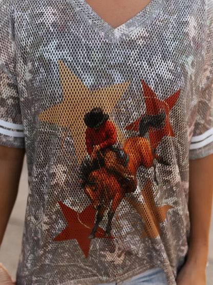 Rowdy Camo Jersey Tee