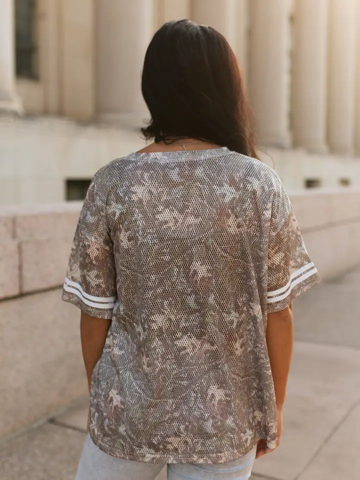 Rowdy Camo Jersey Tee