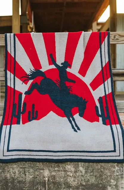 Sunset Rodeo Blanket