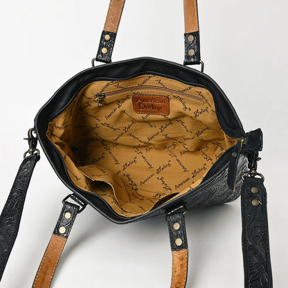 The Amarillo Leather Tote Bag | Black